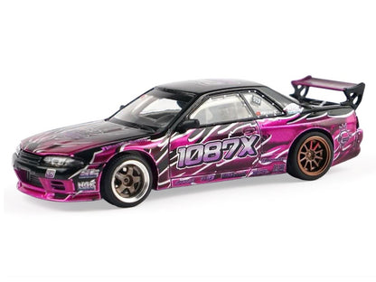 Pandem R32 "Echo Gao - 1087X" Black and Purple 1/64 Diecast Model Car