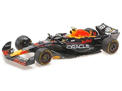 Red Bull Racing RB19 #11 Sergio Perez "Oracle" 2nd Place F1 Formula One "Italian GP" (2023) with Driver Limited Edition to 108 pieces Worldwide 1/18 Diecast Model Car