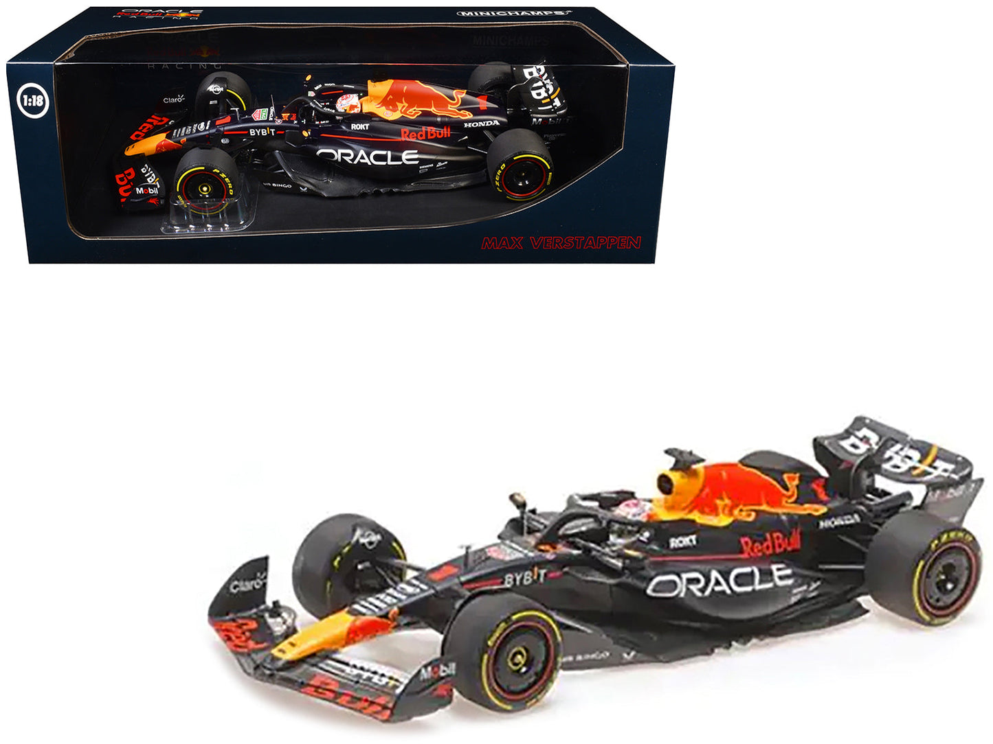 Red Bull Racing RB19 #1 Max Verstappen "Oracle" Winner F1 Formula One "Japanese GP" (2023) with Driver Limited Edition to 180 pieces Worldwide 1/18 Diecast Model Car