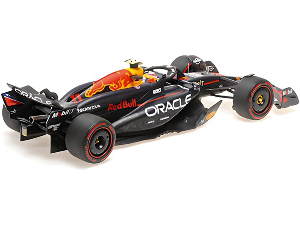 Red Bull Racing RB20 #11 Sergio Perez "Oracle" 2nd Place F1 Formula One "Bahrain GP" (2024) with Driver Limited Edition to 180 pieces Worldwide 1/18 Diecast Model Car