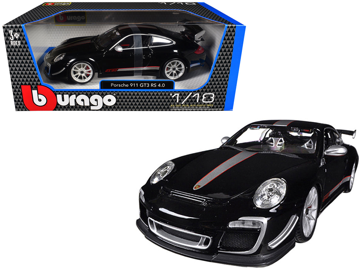 Porsche 911 GT3 RS 4.0 Black 1/18 Diecast Model Car