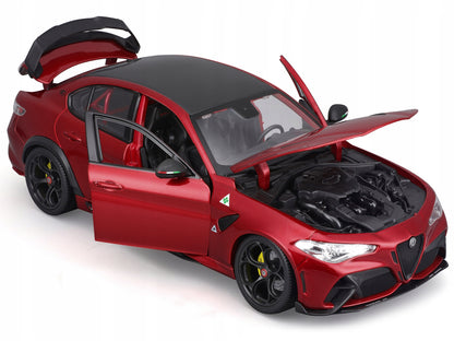 Alfa Romeo Giulia GTA Red Metallic with Carbon Top 1/18 Diecast Model Car