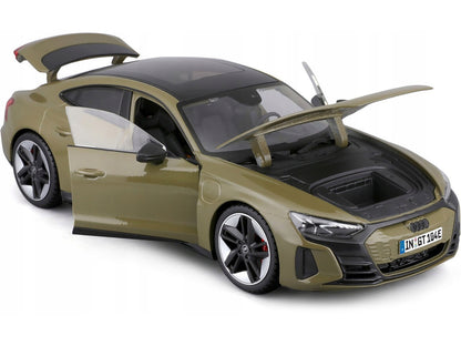 2022 Audi RS e-tron GT Dark Green with Sunroof 1/18 Diecast Model Car