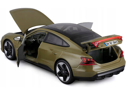 2022 Audi RS e-tron GT Dark Green with Sunroof 1/18 Diecast Model Car