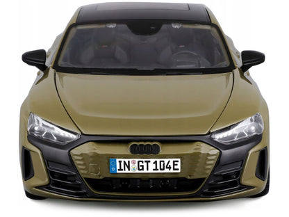 2022 Audi RS e-tron GT Dark Green with Sunroof 1/18 Diecast Model Car