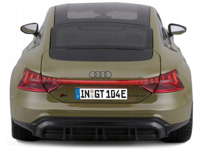 2022 Audi RS e-tron GT Dark Green with Sunroof 1/18 Diecast Model Car