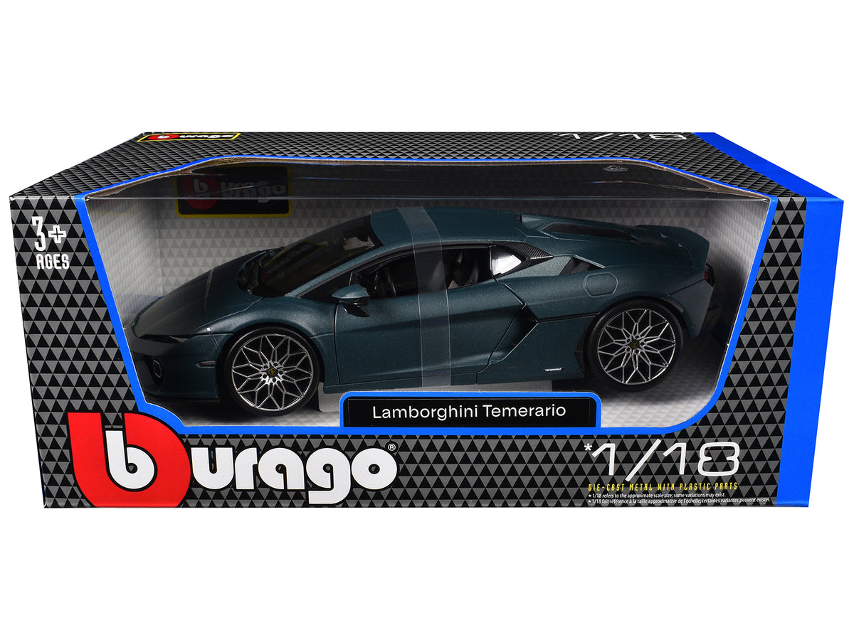 Lamborghini Temerario Matt Blue Metallic 1/18 Diecast Model Car