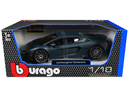 Lamborghini Temerario Matt Blue Metallic 1/18 Diecast Model Car