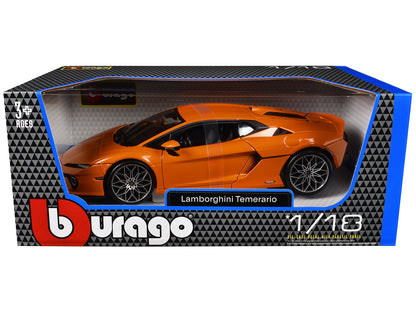 Lamborghini Temerario Orange Metallic 1/18 Diecast Model Car