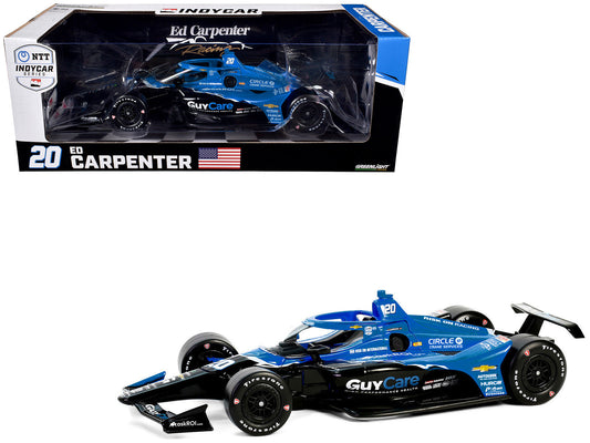 Dallara IndyCar #20 Ed Carpenter "Guy Care" Ed Carpenter Racing "NTT IndyCar Series" (2024) 1/18 Diecast Model Car