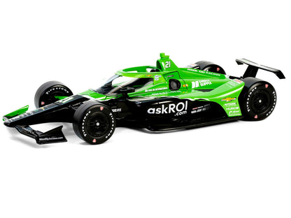 Dallara IndyCar #21 Rinus VeeKay "Risk On International" Ed Carpenter Racing "NTT IndyCar Series" (2024) 1/18 Diecast Model Car