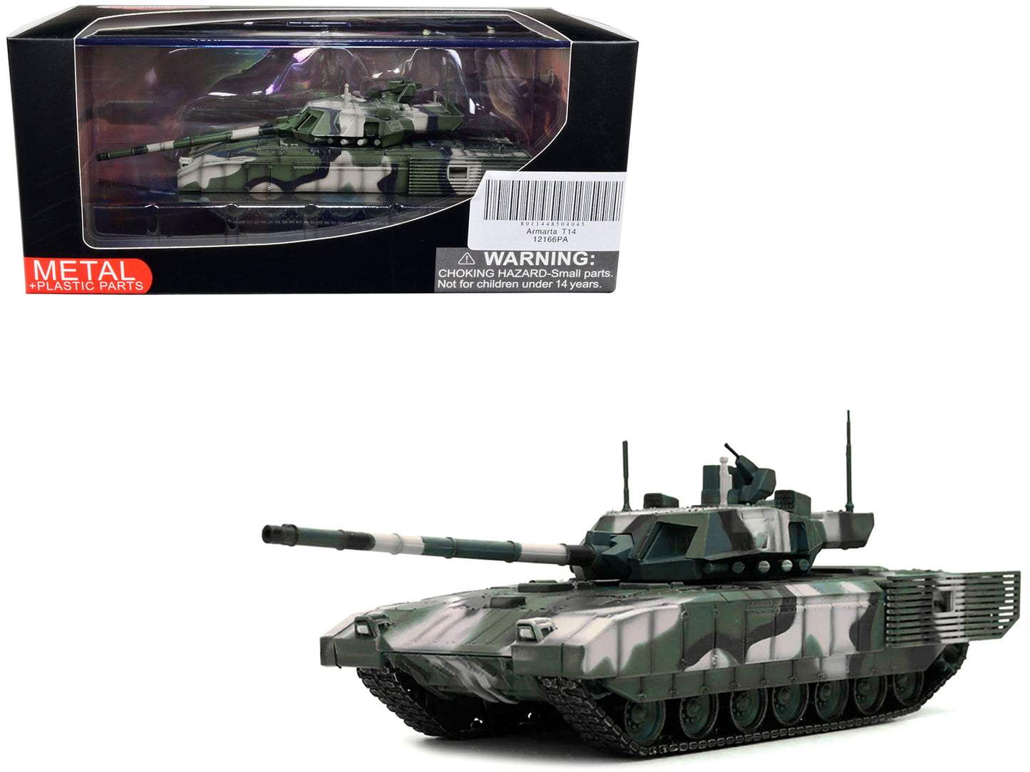 Russian T14 Armata MBT (Main Battle Tank) Multi-Woodland Camouflage "Armor Premium" Series 1/72 Diecast Model