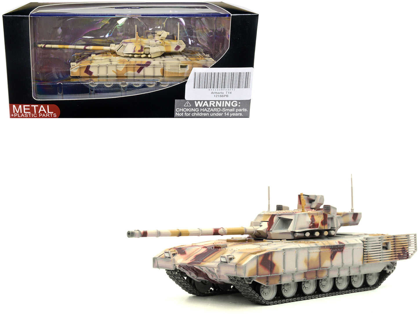 Russian T14 Armata MBT (Main Battle Tank) Multi-Desert Camouflage "Armor Premium" Series 1/72 Diecast Model