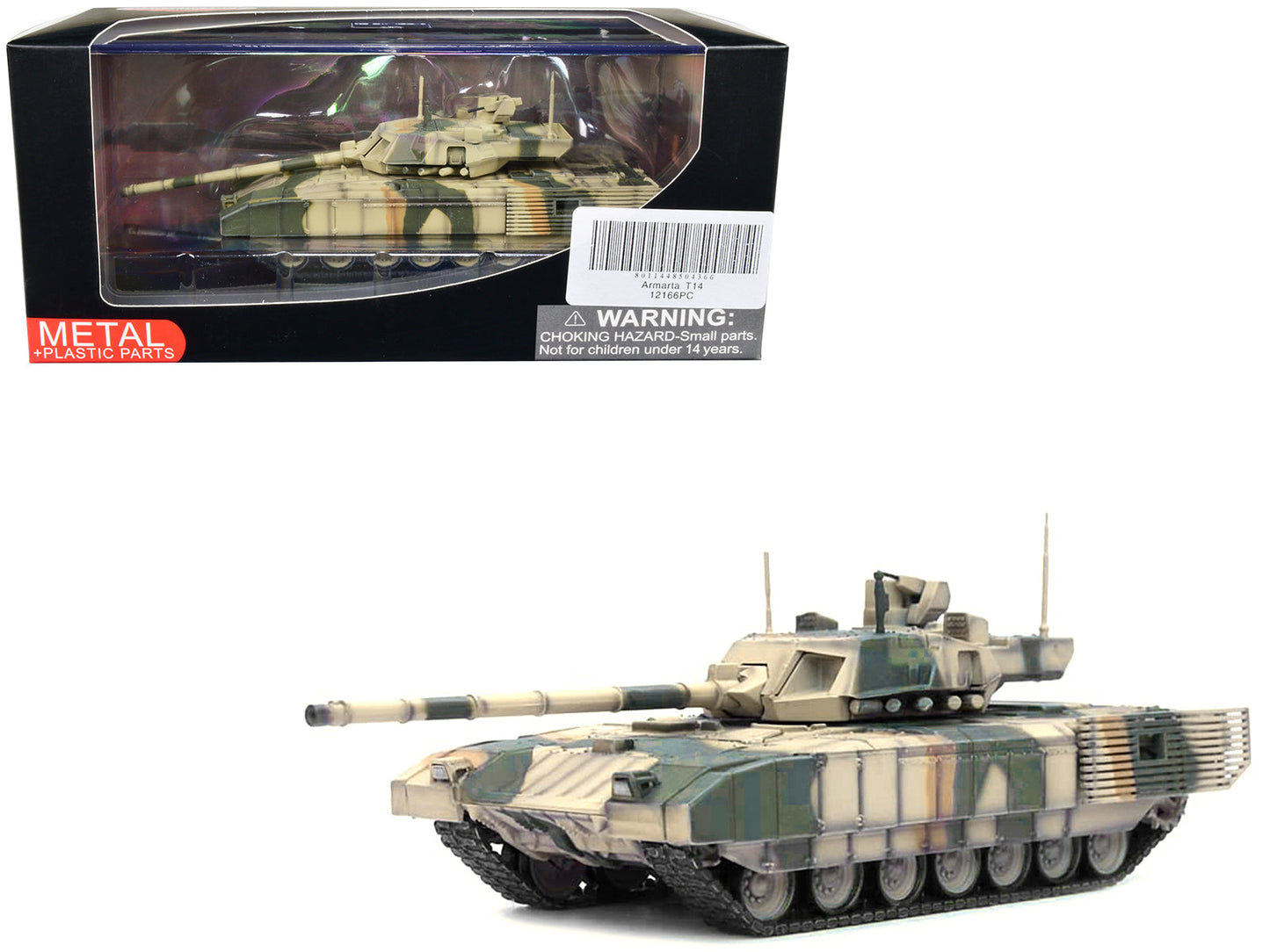 Russian T14 Armata MBT (Main Battle Tank) Multi-Camouflage "Armor Premium" Series 1/72 Diecast Model