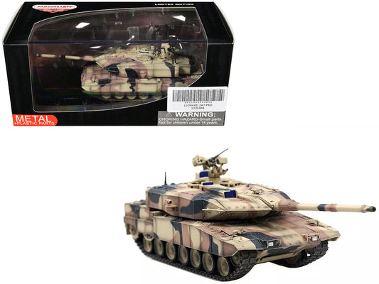 Leopard 2 A7+ Main Battle Tank "Desert Camouflage" German Army "Armor Premium" Series 1/72 Diecast Model