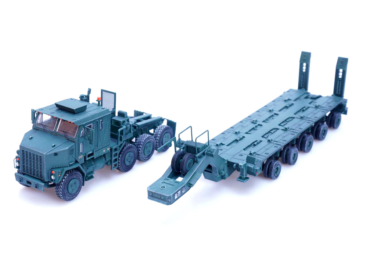 M1070 Heavy Equipment Transporter Army Green "Armor Premium" Series 1/72 Diecast Model