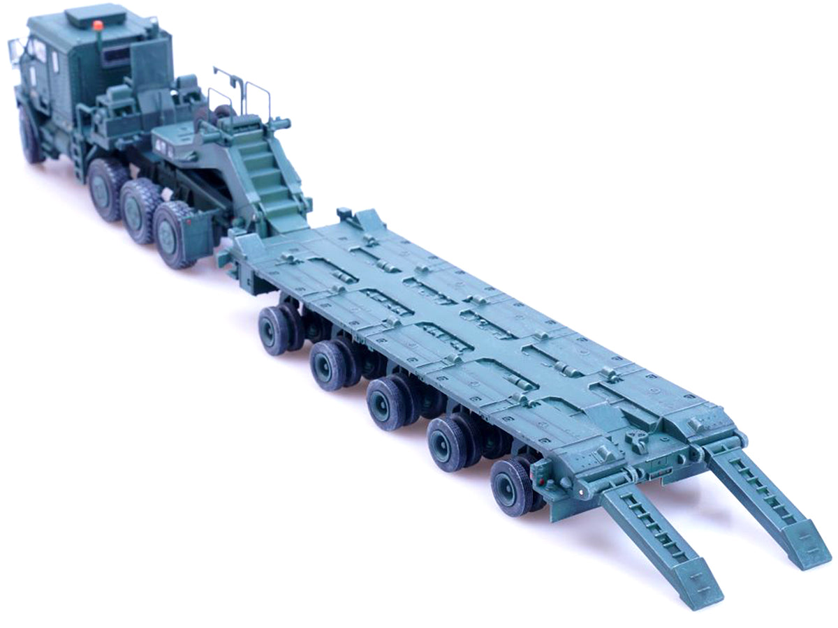 M1070 Heavy Equipment Transporter Army Green "Armor Premium" Series 1/72 Diecast Model
