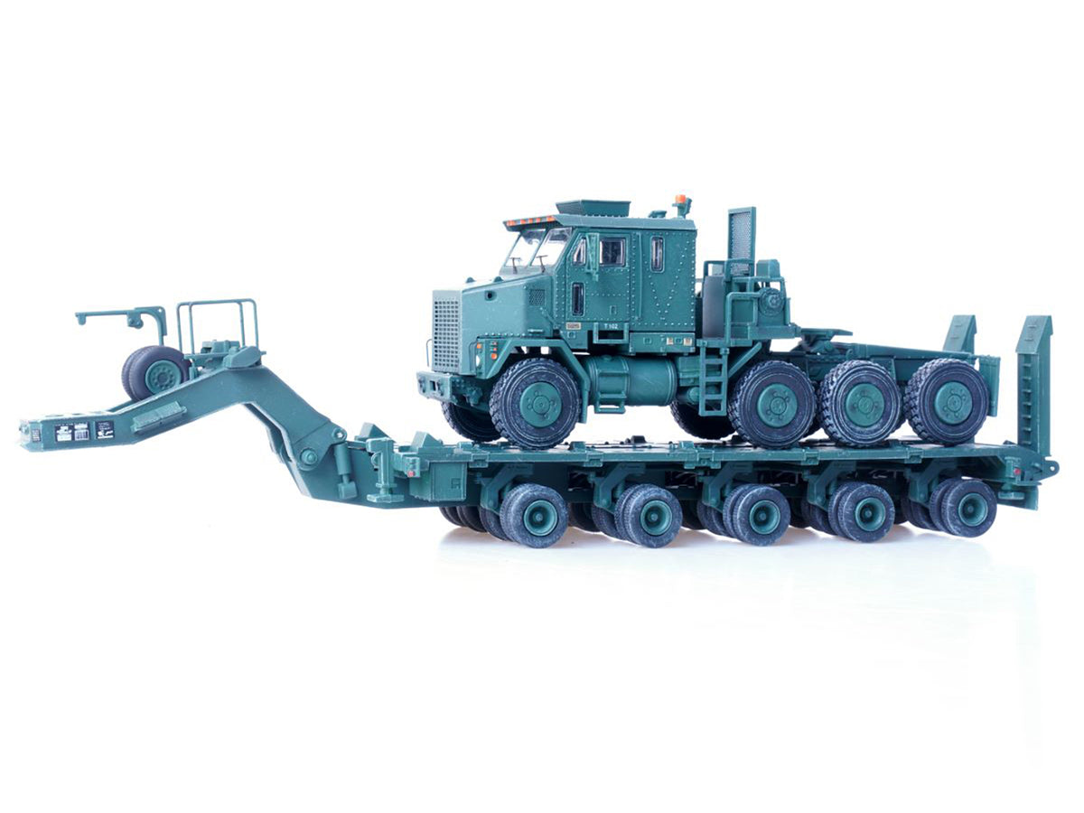 M1070 Heavy Equipment Transporter Army Green "Armor Premium" Series 1/72 Diecast Model
