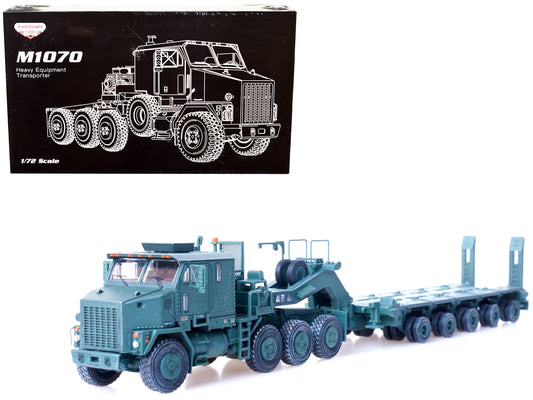 M1070 Heavy Equipment Transporter Army Green "Armor Premium" Series 1/72 Diecast Model