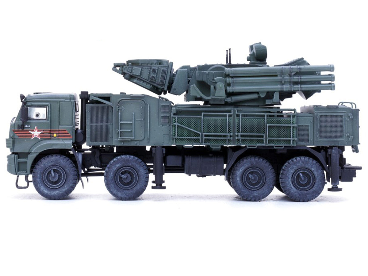 Pantsir S1 96K6 Self-Propelled Air Defense Weapon System "Victory Day Parade" Russian Army "Armor Premium" Series 1/72 Diecast Model