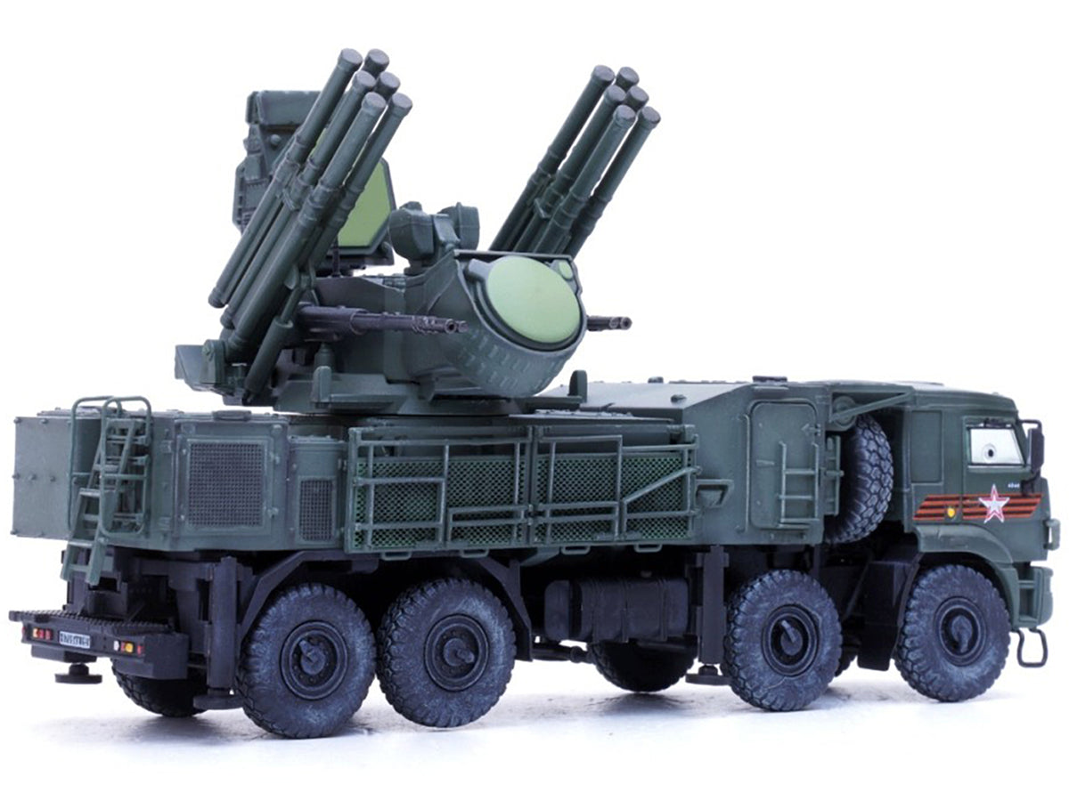 Pantsir S1 96K6 Self-Propelled Air Defense Weapon System "Victory Day Parade" Russian Army "Armor Premium" Series 1/72 Diecast Model