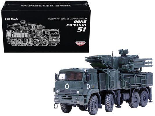 Pantsir S1 96K6 Self-Propelled Air Defense Weapon System "Ukraine War" Russian Army "Armor Premium" Series 1/72 Diecast Model