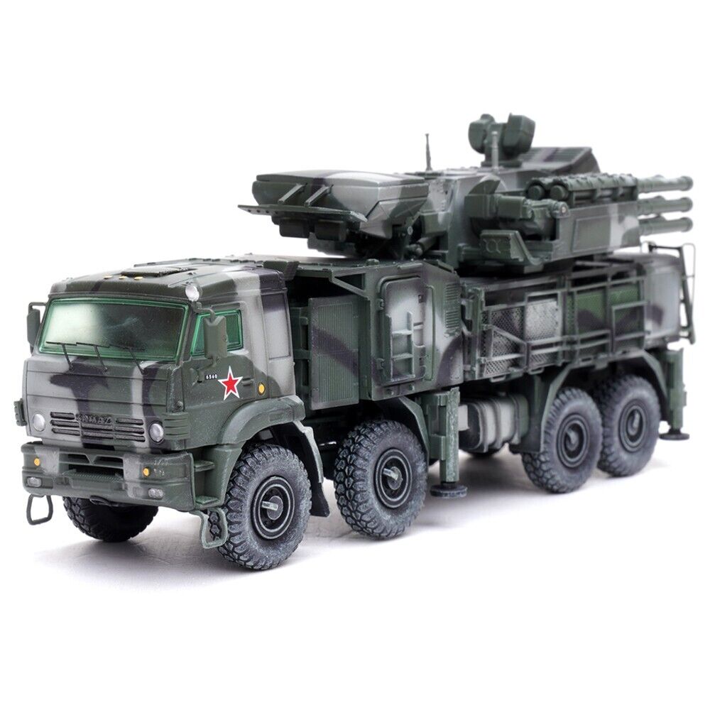 Pantsir S1 96K6 Self-Propelled Air Defense Weapon System Tri-Color Camouflage "Russia's Armed Forces" "Armor Premium" Series 1/72 Diecast Model