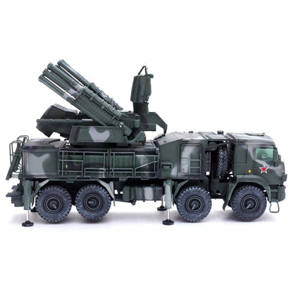 Pantsir S1 96K6 Self-Propelled Air Defense Weapon System Tri-Color Camouflage "Russia's Armed Forces" "Armor Premium" Series 1/72 Diecast Model