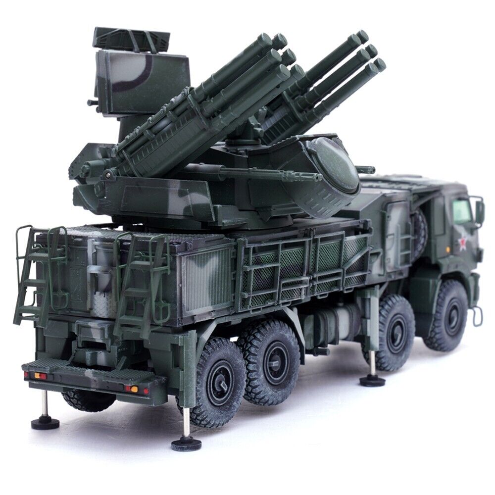 Pantsir S1 96K6 Self-Propelled Air Defense Weapon System Tri-Color Camouflage "Russia's Armed Forces" "Armor Premium" Series 1/72 Diecast Model
