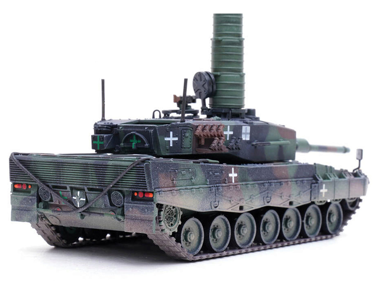Leopard 2A4 Main Battle Tank with Snorkel "3-Tone Camouflage" Ukrainian Army "Armor Premium" Series 1/72 Diecast Model