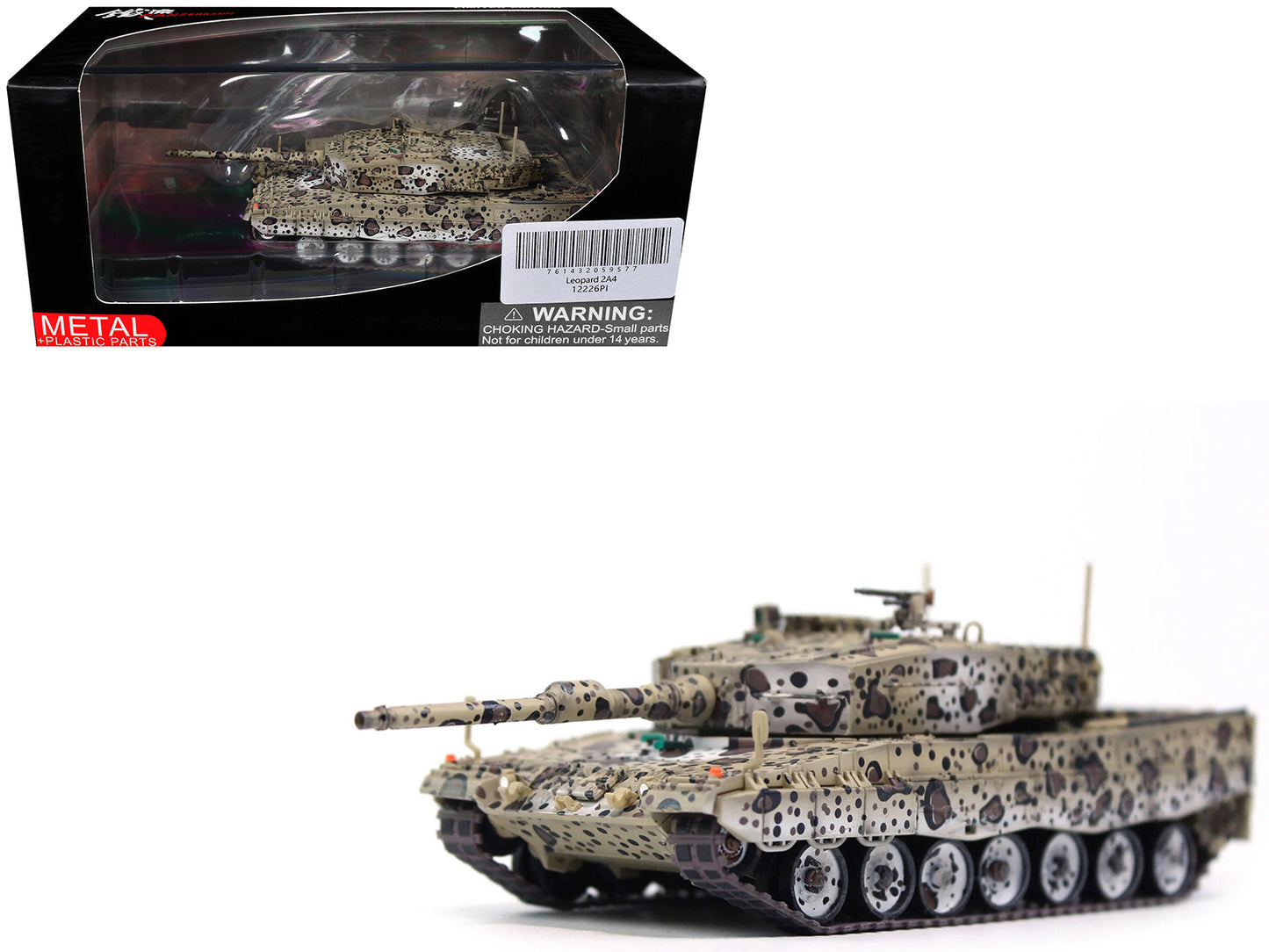 Leopard 2A4 Main Battle Tank "Jaguar Scheme" Austrian Army "Armor Premium" Series 1/72 Diecast Model