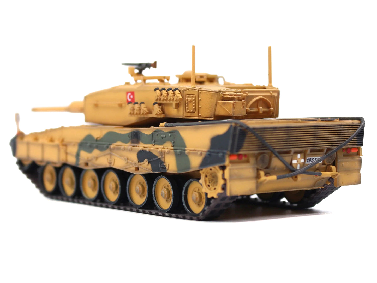Leopard 2A4 Main Battle Tank "Desert Camouflage 2nd Cavalry Armored Brigade Turkey-Syrian Border" (2016) Turkish Army "Armor Premium" Series 1/72 Diecast Model