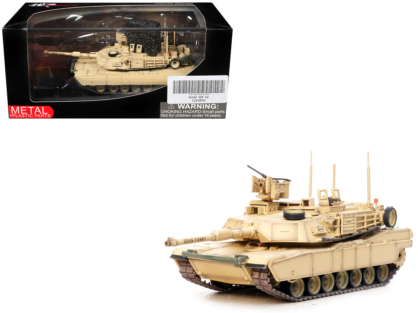 General Dynamics M1A2 SEP V2 Abrams Tank "2nd Battalion 7th Infantry Regiment 1st Armored Brigade Combat Team 3rd Infantry Division" United States Army 1/72 Diecast Model