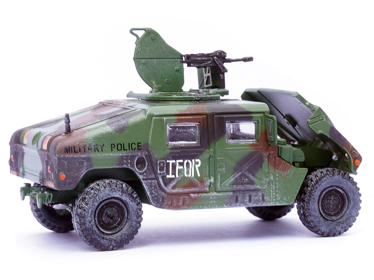 M988 Modern 4×4 Utility Vehicle with Grenade Launcher Camouflage "Military Police 65th Company 519th MP Battalion IFOR HQ ARRC Forward Brcko Bosnia and Herzegovina" (1996) "Military Miniature" Series 1/64 Diecast Model