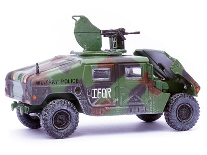 M988 Modern 4×4 Utility Vehicle with Grenade Launcher Camouflage "Military Police 65th Company 519th MP Battalion IFOR HQ ARRC Forward Brcko Bosnia and Herzegovina" (1996) "Military Miniature" Series 1/64 Diecast Model