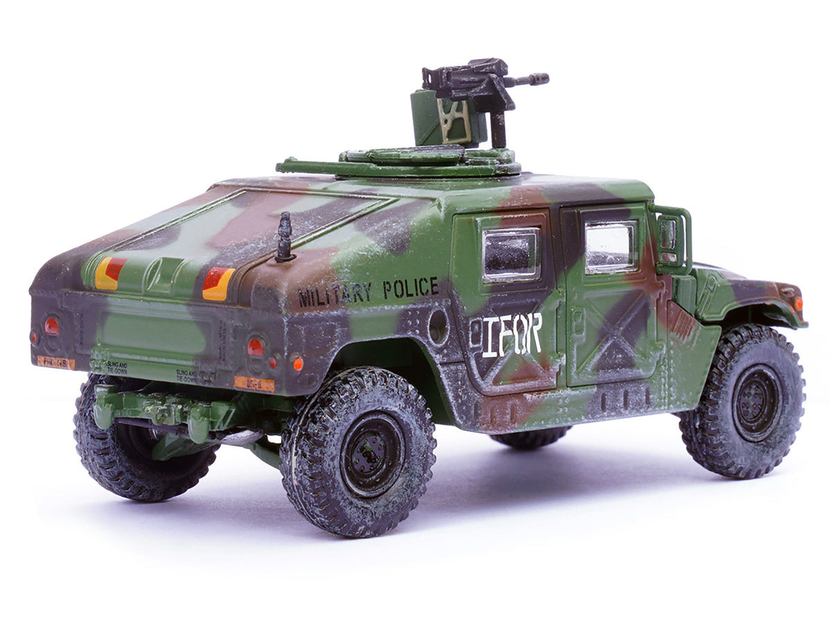 M988 Modern 4×4 Utility Vehicle with Grenade Launcher Camouflage "Military Police 65th Company 519th MP Battalion IFOR HQ ARRC Forward Brcko Bosnia and Herzegovina" (1996) "Military Miniature" Series 1/64 Diecast Model