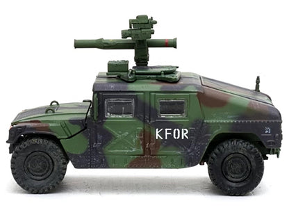 M1046 HUMVEE Tow Missile Carrier Green Camouflage "3rd Battalion 8th Marine Regiment Kosovo Force (KFOR)" (1999) "Military Miniature" Series 1/64 Diecast Model