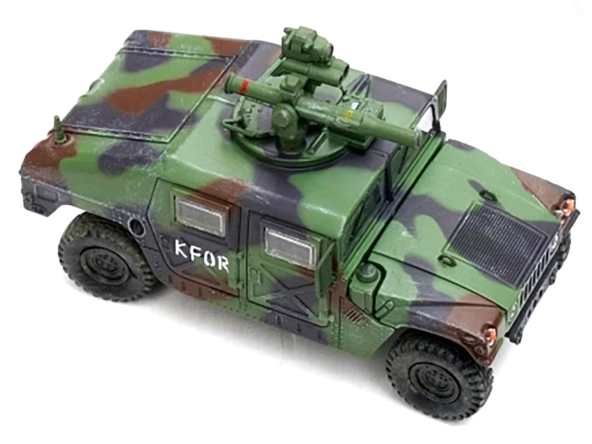 M1046 HUMVEE Tow Missile Carrier Green Camouflage "3rd Battalion 8th Marine Regiment Kosovo Force (KFOR)" (1999) "Military Miniature" Series 1/64 Diecast Model