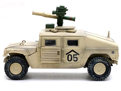 M1046 HUMVEE Tow Missile Carrier Desert Camouflage "E Troop 9th Regiment 2nd Brigade Combat Team 3rd Infantry Division (Mechanized) Iraq" (2003) "Military Miniature" Series 1/64 Diecast Model