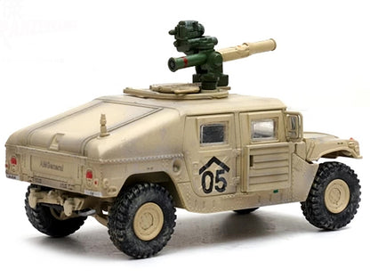 M1046 HUMVEE Tow Missile Carrier Desert Camouflage "E Troop 9th Regiment 2nd Brigade Combat Team 3rd Infantry Division (Mechanized) Iraq" (2003) "Military Miniature" Series 1/64 Diecast Model