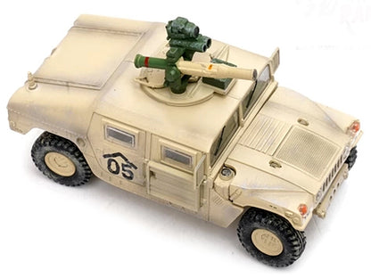 M1046 HUMVEE Tow Missile Carrier Desert Camouflage "E Troop 9th Regiment 2nd Brigade Combat Team 3rd Infantry Division (Mechanized) Iraq" (2003) "Military Miniature" Series 1/64 Diecast Model