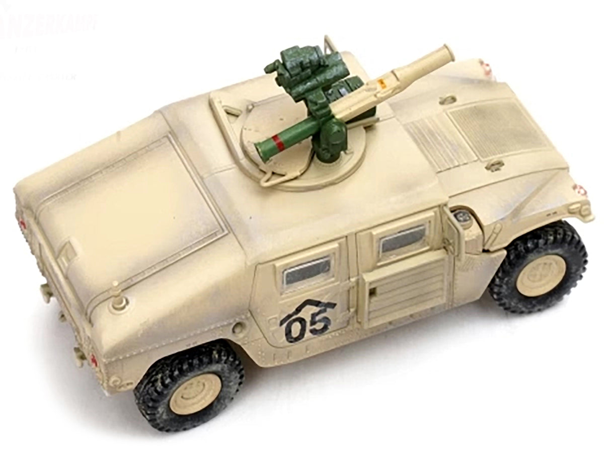 M1046 HUMVEE Tow Missile Carrier Desert Camouflage "E Troop 9th Regiment 2nd Brigade Combat Team 3rd Infantry Division (Mechanized) Iraq" (2003) "Military Miniature" Series 1/64 Diecast Model