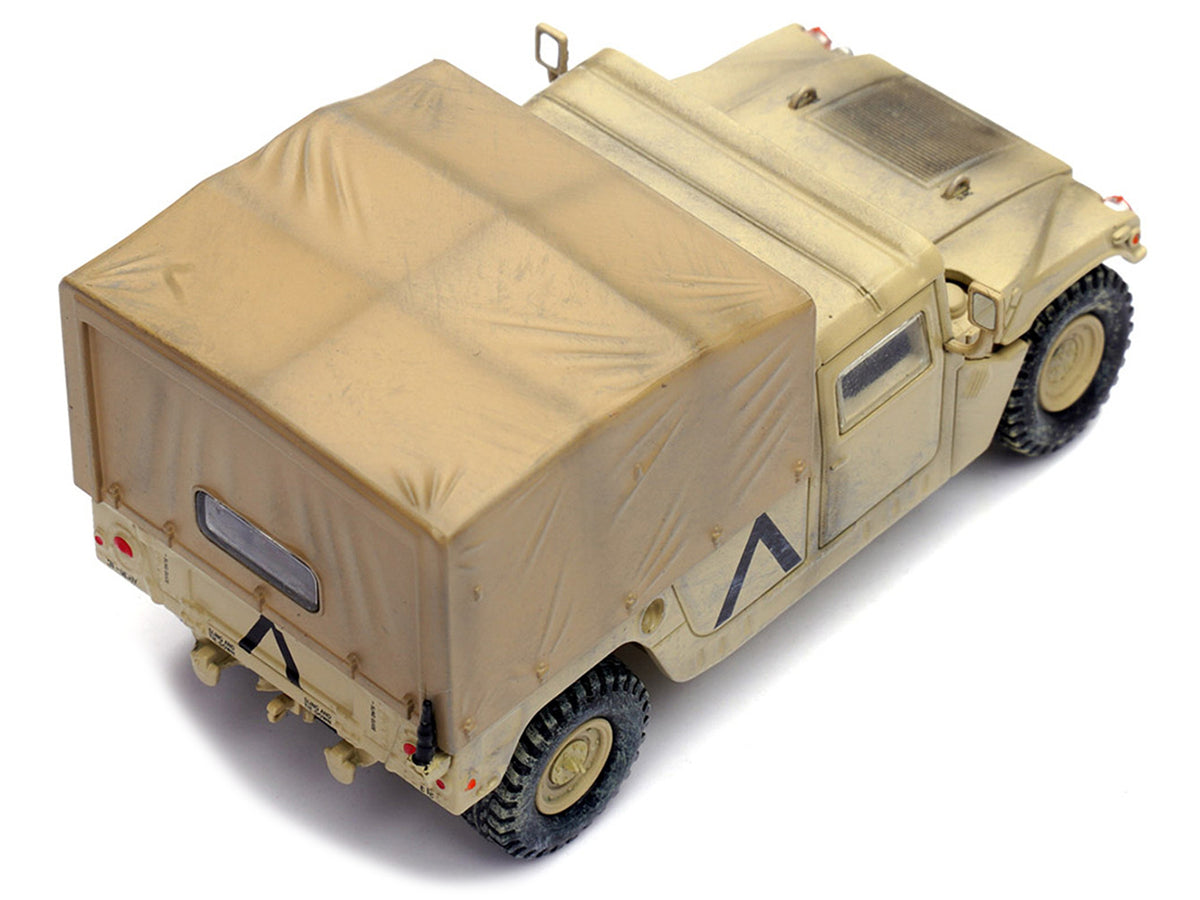 M998 HMMWV "1st Battalion 37th Armored Regiment 3rd Combat Brigade 1st Armored Division Gulf War Iraq" (1991) United States Army "Military Miniature" Series 1/64 Diecast Model