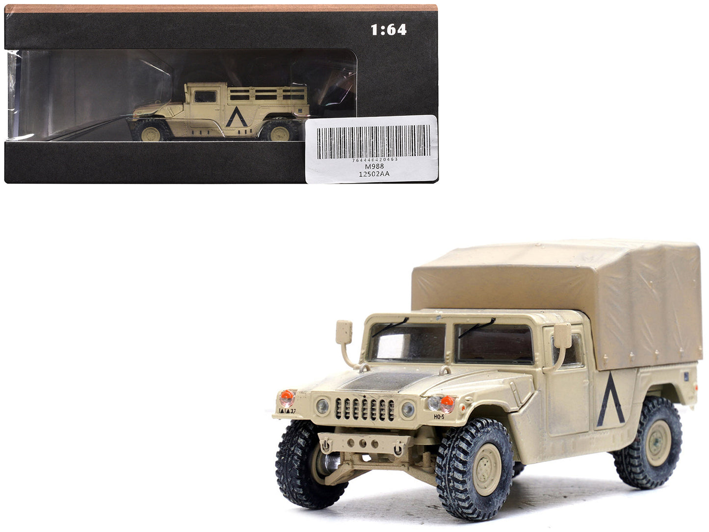 M998 HMMWV "1st Battalion 37th Armored Regiment 3rd Combat Brigade 1st Armored Division Gulf War Iraq" (1991) United States Army "Military Miniature" Series 1/64 Diecast Model