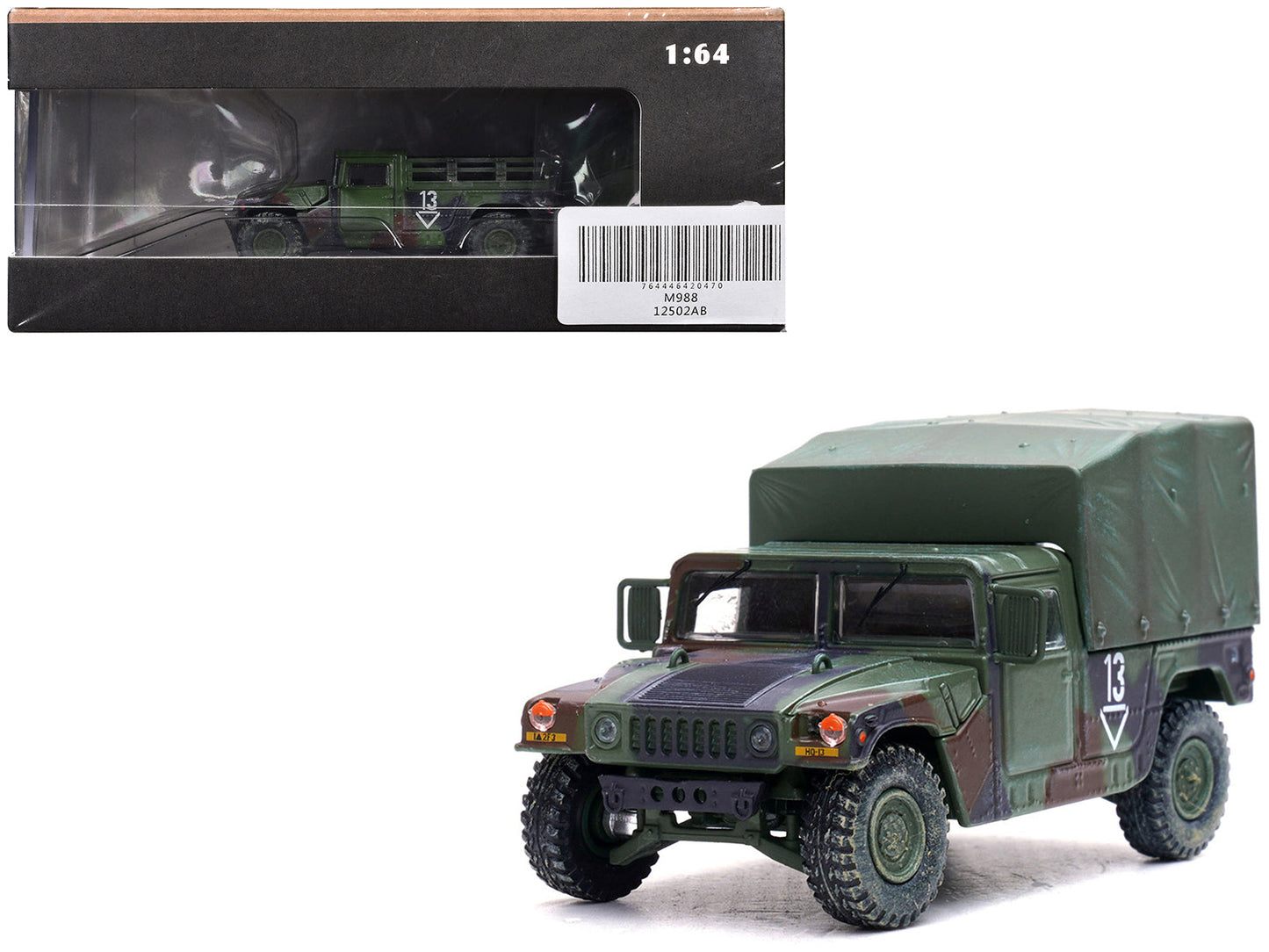 M998 HMMWV "2nd Battalion 3rd Field Artillery Regiment 1st Armored Division Stationed in Germany" (1999) United States Army "Military Miniature" Series 1/64 Diecast Model