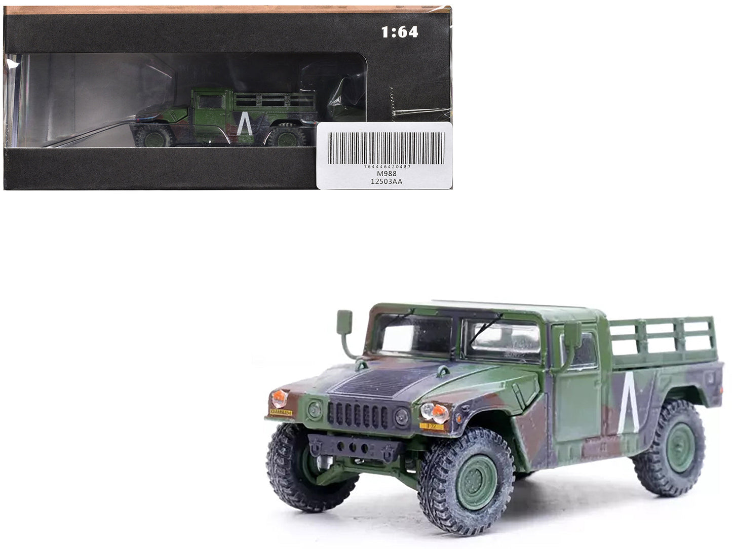 M998 HMMWV "8th Battalion 4th Air Defense Regiment 101st Airborne Division Gulf War" (1991) United States Army "Military Miniature" Series 1/64 Diecast Model