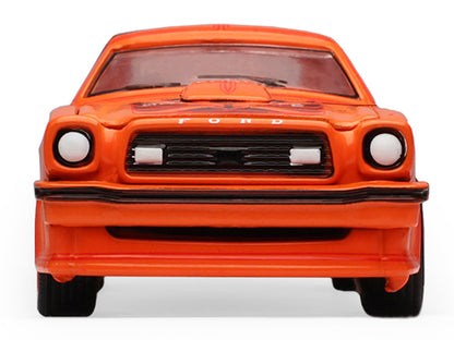 1978 Ford Mustang King Cobra II Tangerine with Black Graphics and Tangerine Interior "The Mustang Stampede" Series 2 1/64 Diecast Model Car