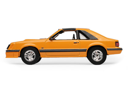 1982 Ford Foxbody Mustang Medium Vanilla Yellow with Black Top "The Mustang Stampede" Series 2 1/64 Diecast Model Car