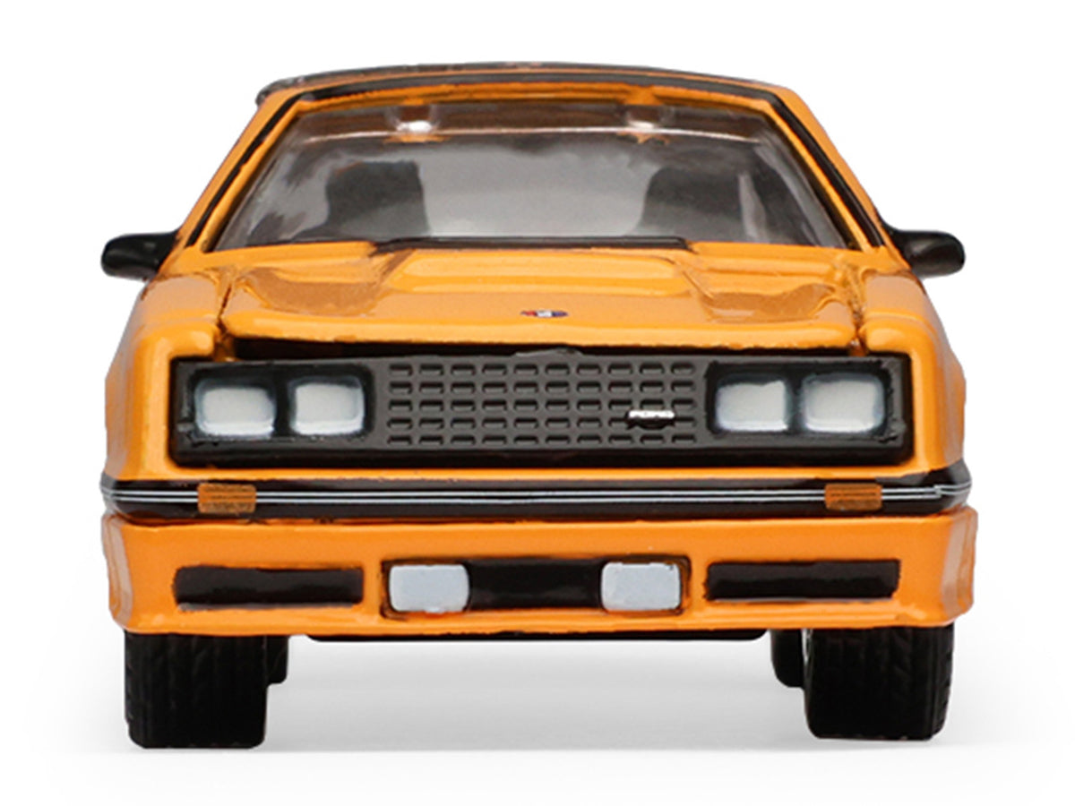 1982 Ford Foxbody Mustang Medium Vanilla Yellow with Black Top "The Mustang Stampede" Series 2 1/64 Diecast Model Car