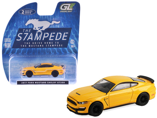 2017 Ford Mustang Shelby GT350 Triple Yellow Tri-Coat "Stampede" Series 2 1/64 Diecast Model Car